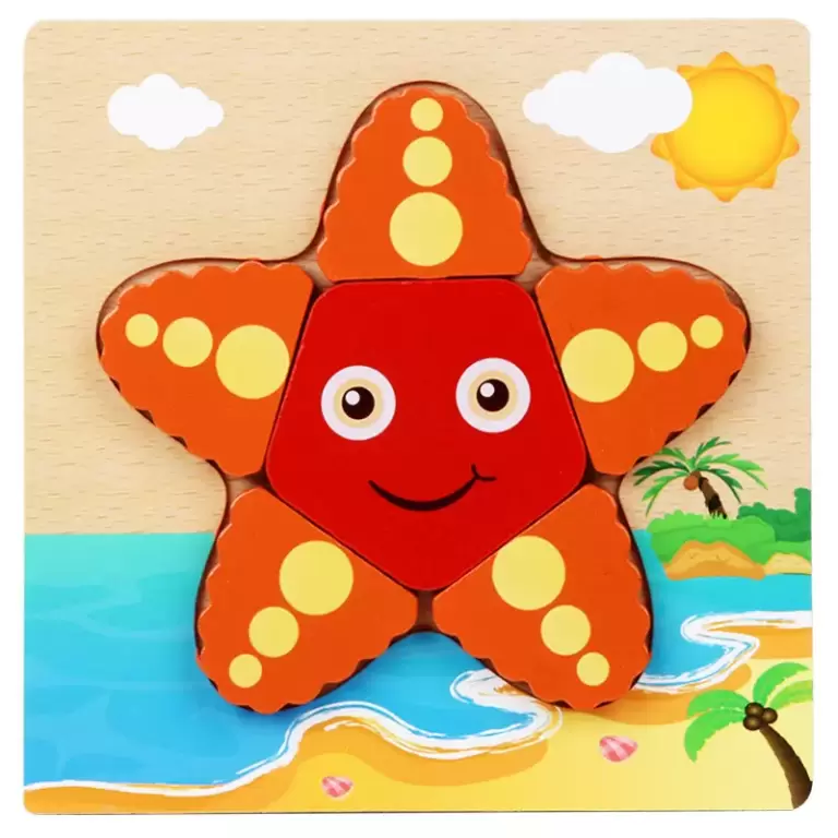 Estrella de mar contenta