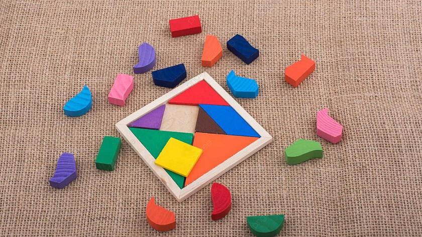 Tangram - Como usarlo para hace figuras geometricas