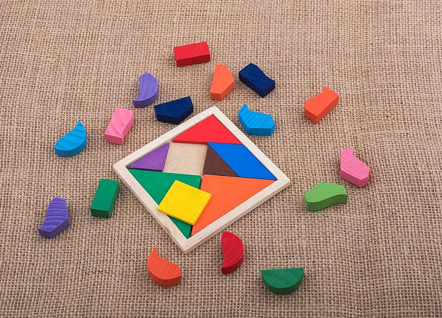 Tangram - Como usarlo para hace figuras geometricas
