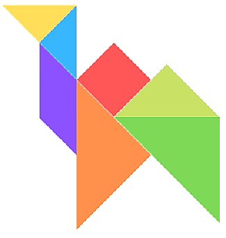 Camello armado con piezas de Tangram