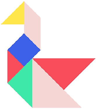 Cisne armado con tangram