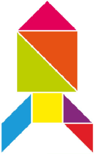 Armando un cohete con fichas de tangram